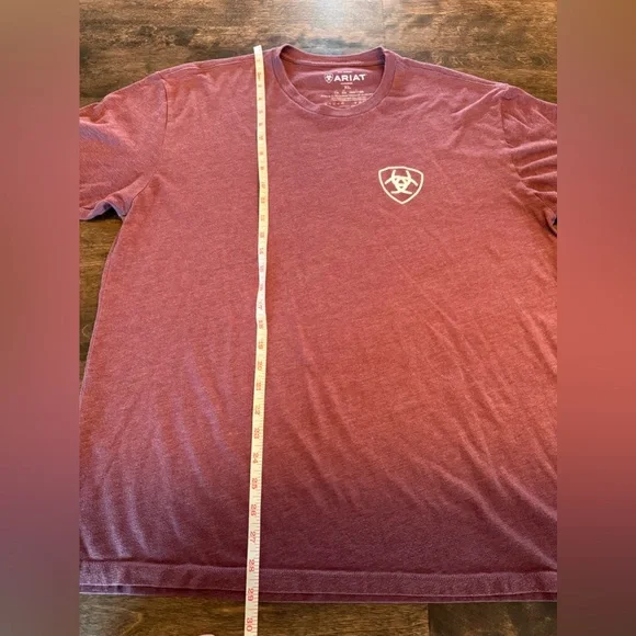 Ariat Men's Maroon T-Shirt - Picture 4 of 5